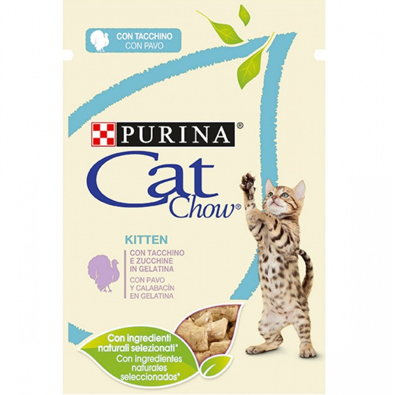 PURINA CATCHOW KITTEN AGNELLO E ZUCCHINE IN GELATINA 85 GR