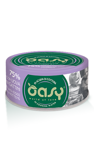 OASY MORE LOVE-  POLLO E UOVA PER GATTINI  70 GR