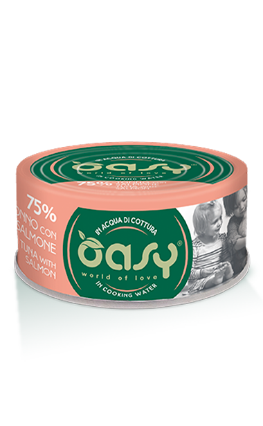 OASY MORE LOVE TONNO CON SALMONE 70 GR