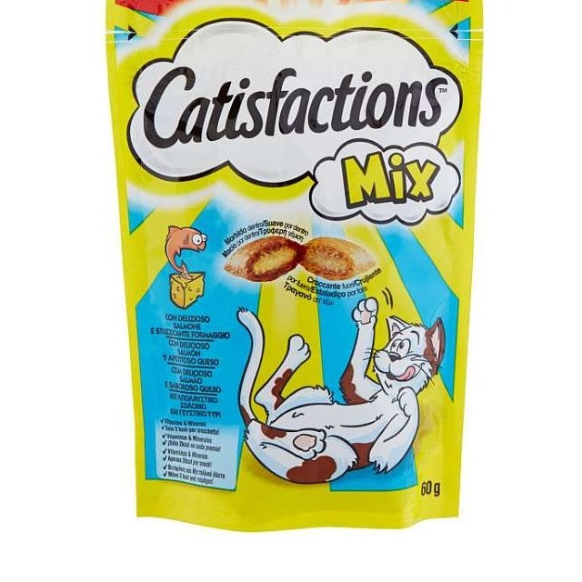 CATISFACTIONS SALMONE E FORMAGGIO 60GR