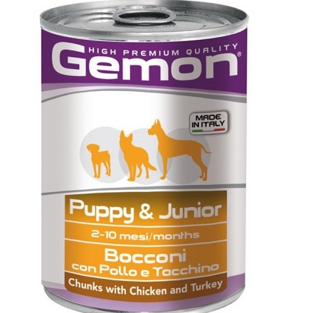 GEMON CANE JUNIOR POLLO/TACC 415GR