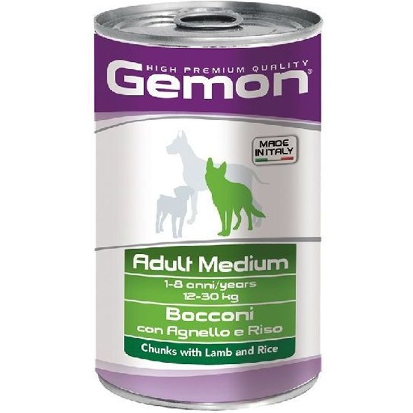 GEMON CANE ADULT MEDIUM BOCCONI AGNELLO E RISO 1250G