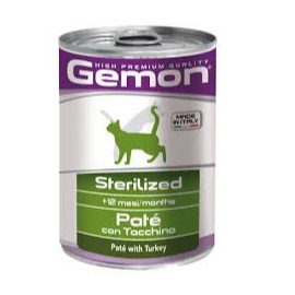 GEMON GATTO STERLIZZATO TACCHINO 400GR