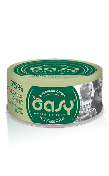 OASY MORE LOVE POLLO CON TONNO 70 GR