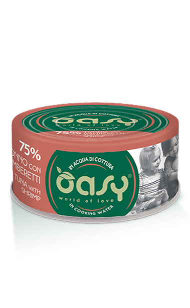 OASY WET CAT MORE LOVE-  TONNO CON GAMBERETTI 70 GR