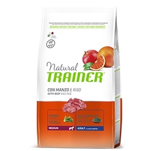 TRAINER DOG MEDIUM ADULT MANZO E RISO 3 KG