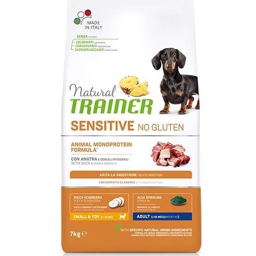 TRAINER SENSITIVE NO GLUTEN ANATRA E CEREALI 2 KG