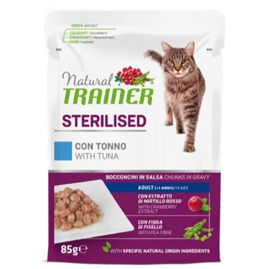 TRAINER GATTO STERIL. TONNO 85 GR