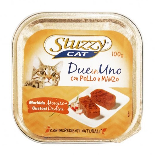 STUZZYCAT DUO POLLO E MANZO 100GR