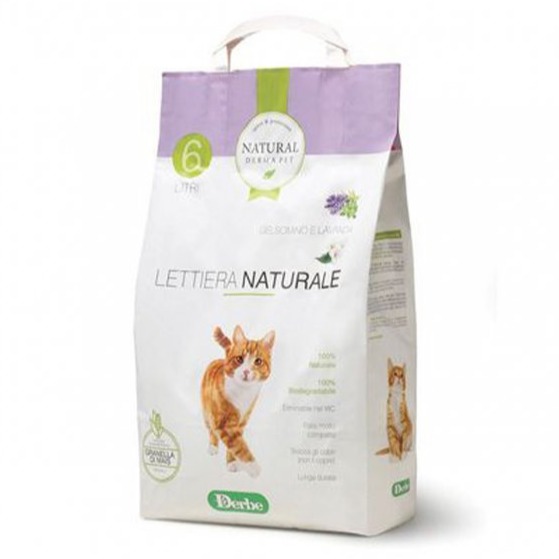 NATURAL DERMA PET LETTIERA GELSOMINO E LAVANDA 6 LT