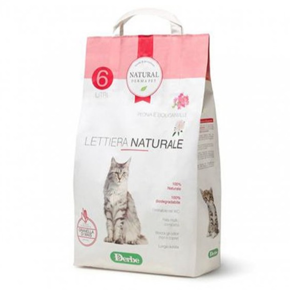 NATURAL DERMA PET LETTIERA PEONIA E BOUNGANVILLE  6 LT