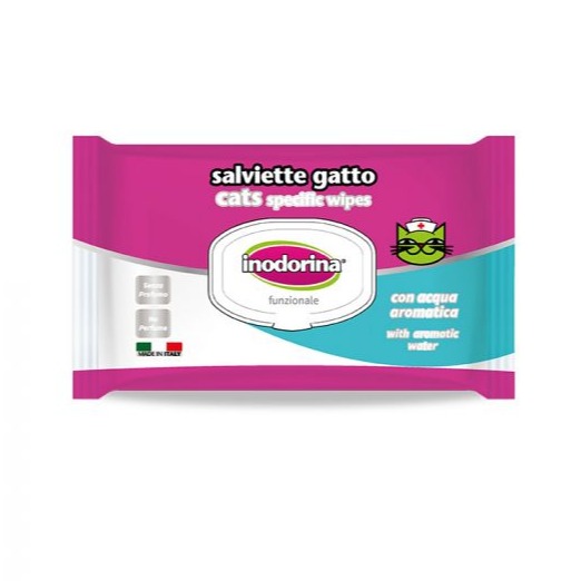 INODORINA SALVIETTE GATTO 40PZ