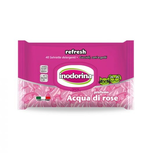 INODORINA Salviette Refresh Acqua di Rosa