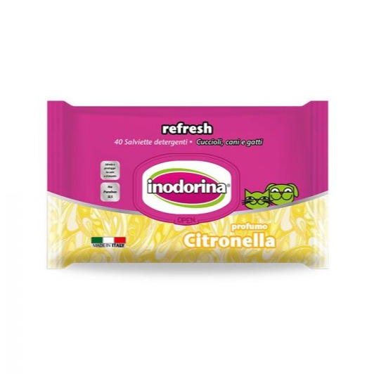 INODORINA Salviette Refresh Citronella