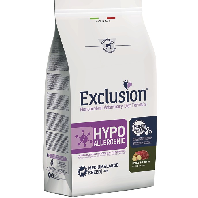 EXCLUSION HYPOALLERGENIC HORSE&POTATO MEDIUM/LARGE BREED 2KG