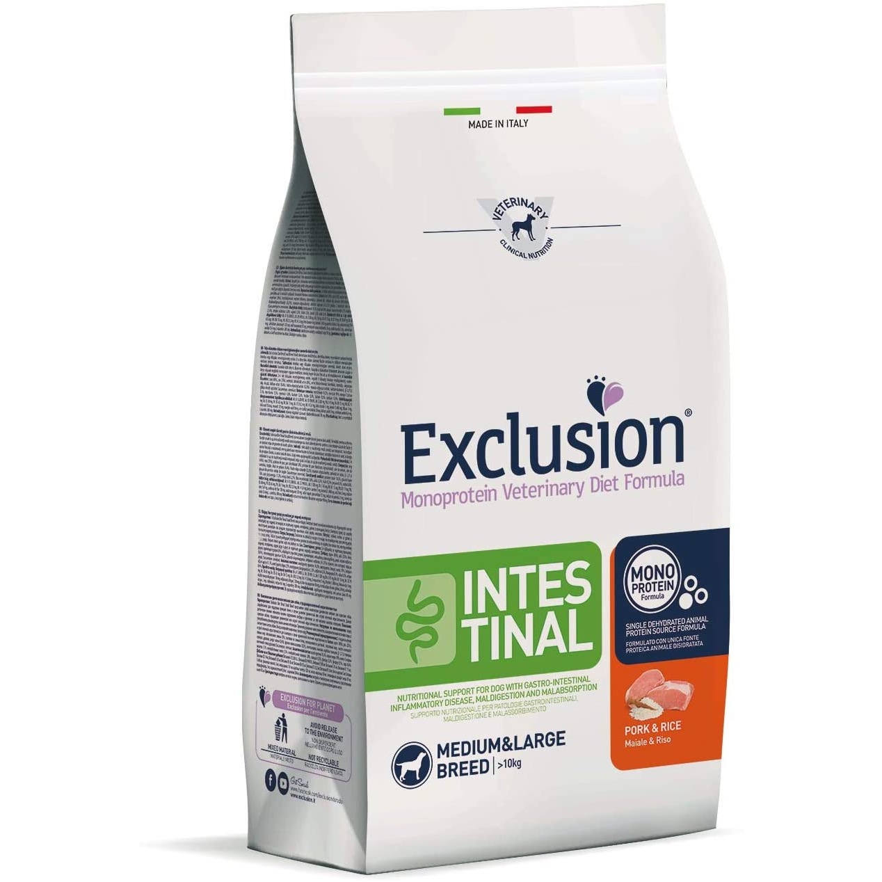 EXCLUSION INTESTINAL PORK AND RICE MEDIUM/LARGE BREED 2KG