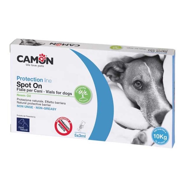 FIALE SPOT-ON OLIO DI NEEM PER CANI FINO A 10 KG