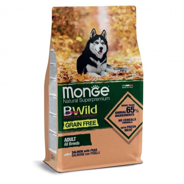 MONGE BWILD GF SALMONE PISELLI 12KG