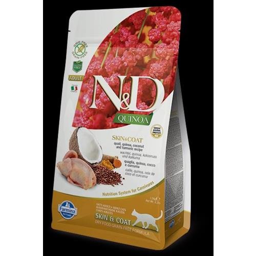 FARMINA NED GATTO QUINOA SKINECOAT QUAGLIA 1.5KG