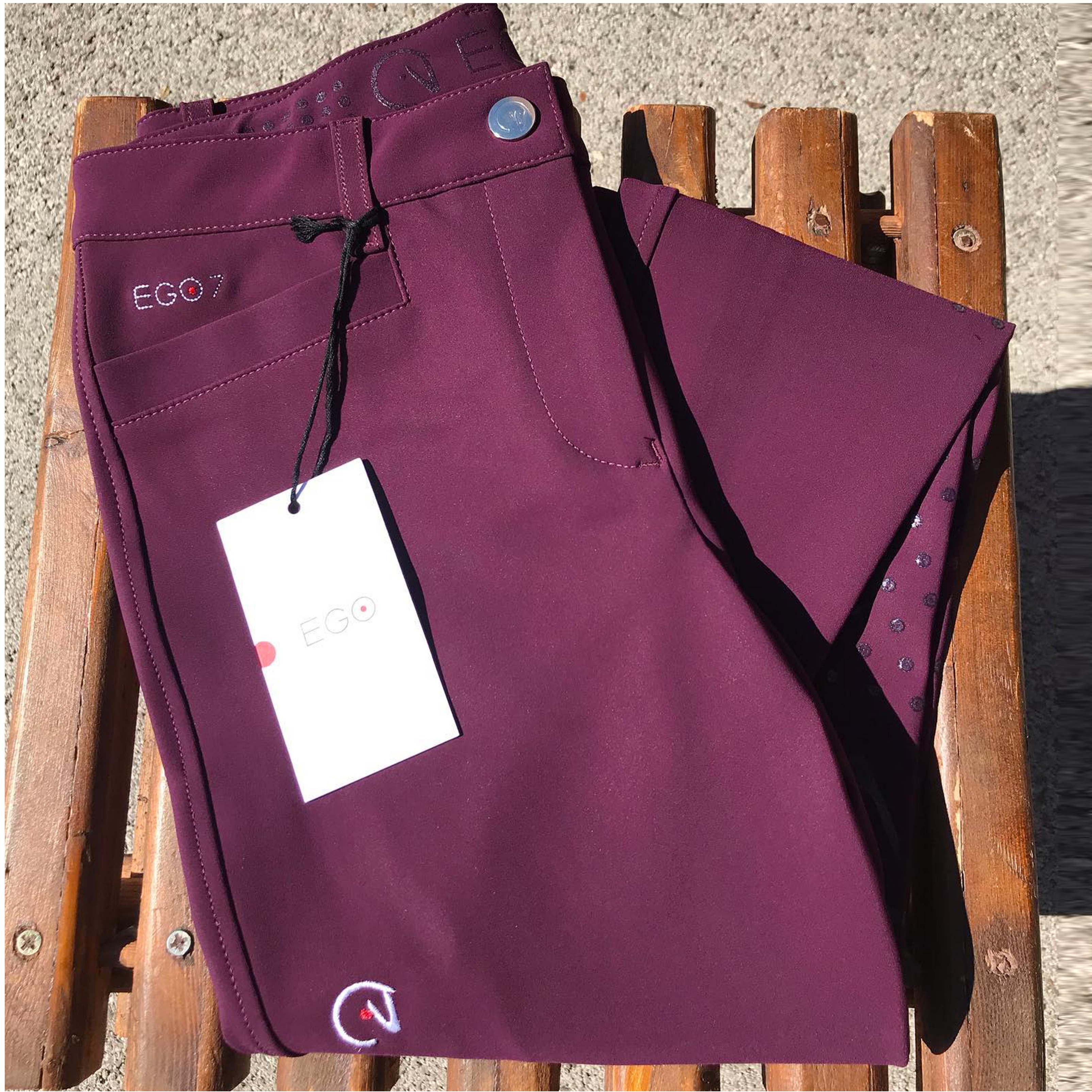 PANTALONE EGO7 DONNA BORDEAUX TG 42