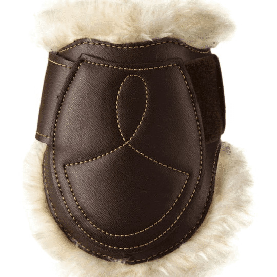 Sheepskin Leather Fetlock Boots Velcro