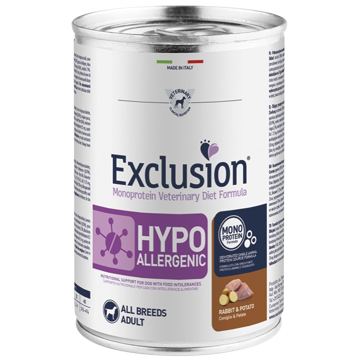 EXCLUSION HYPOALLERCENIC RABBIT 400 GR