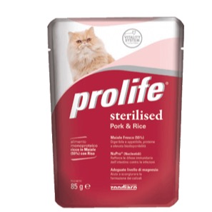 PROLIFE STERILISED PORK AND RICE 85GR