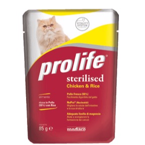 PROLIFE STERILIZZATO POLLO E RISO 85GR