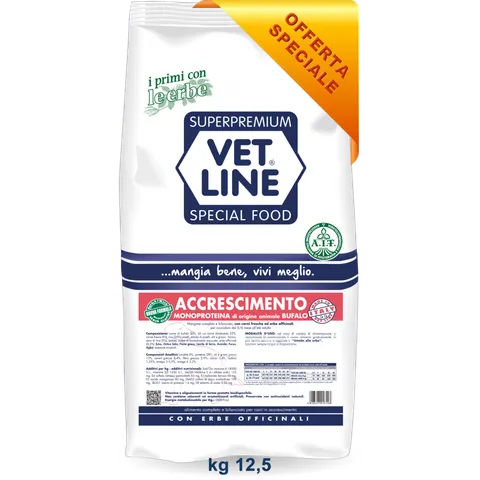 VET LINE CANE ACCRESCIMENTO BUFALO 12.5KG