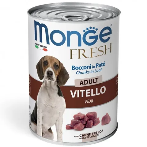 MONGE FRESH ADULT VITELLO 400 GR