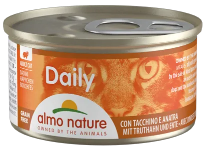 ALMO NATURE DAILY MENU CATS 85 G DADINI CON TACCHINO E ANATRA